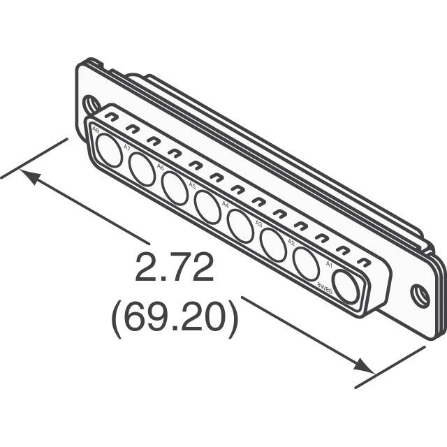 L77TWC8W8S Amphenol ICC (Commercial Products)  Alloggiamenti per connettori D-Sub a forma di D